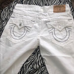 White True Religion Brand Jeans